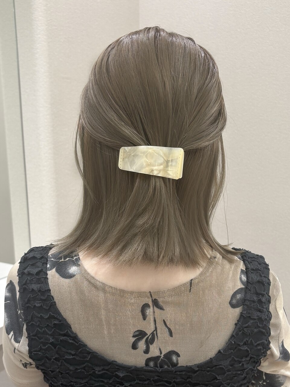 透明感ピンクベージュ/表参道ブリーチカラー/原宿