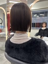 ロンドヴァリー 渋谷店(Lond vallee) ☆ミニマルボブ×ココアブラウン×髪質改善×ハッシュカット