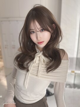 グレージュ/レイヤーカット/ハッシュカット/オリーブベージュ/栄