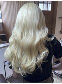 【超ハイトーン】ホワイトブロンド×ブリーチ４回