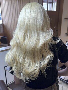 ブレイズヘアー(BLAZEhair) 【超ハイトーン】ホワイトブロンド×ブリーチ４回