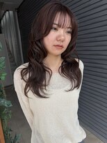 ロックス バイ マグ 松本(rocks BY MAG)&nbsp;ラベンダーブラウン透明感レイヤー艶髪ロング