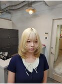 抜きっぱなしブロンド/ケアブリーチ/レイヤーカット☆suzu☆