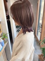 イルウィ(irwi) 【門前仲町】ミルクブラウンカラー ラベンダーインナーカラー