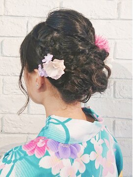 ヘアークリアー 蕨 浴衣ヘアアレンジ