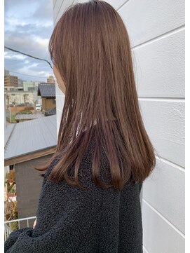 フィル(fil) ロング/ハイライト/ピンクベージュ