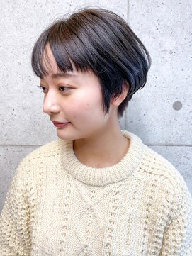 ア セカンド 清藤美容室第弐號(a sekand) [a sekand]丸みを感じる前下がりショートボブスタイル