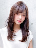 アグノス 青山(Agnos) ★小顔カットワンカールレイヤーエアリーミディ♪黒髪毛先パーマ