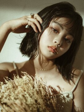 セカンドルーム ティーシーヘアー(2nd room TC hair) 黒髪ぱっつんボブ