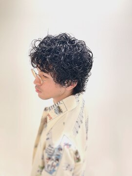 プレミアムバーバー 原宿店(PREMIUM BARBER produce by HIRO GINZA) スパイラルパーマ×ウルフ/理容室/バーバー/メンズ/渋谷/表参道