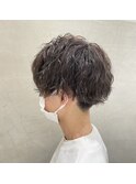 波巻きツイスパ×オリーブグレージュ《出海》