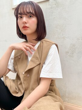 テトテ 天王寺店(tetote) 【tetote天王寺】ストレートボブ シースルーバンク#ボブショート