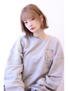 オーロ 宝塚店(ORO) ペールベージュ外ハネボブ