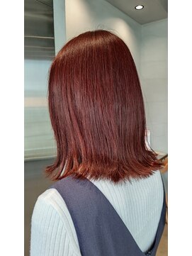 オーガニック リブ 川越(organic+live) ２０代３０代大人可愛いアッシュショートボブ耳掛け透明感