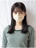 【白川】20代30代40代ぱっつん前髪寒色系カラー23.2.24