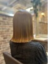 モニカ 新横浜店(Monica) 切りっぱなしボブ×ストレート/縮毛矯正　◎20代30代40代50代◎