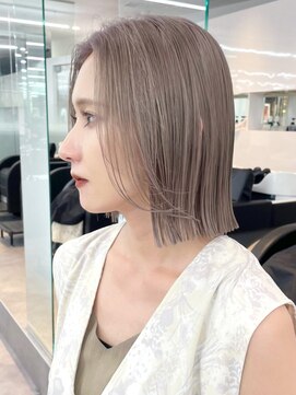 アルバム 銀座(ALBUM GINZA) ミルクティーベージュ_グレーベージュレイヤーロング_ba477881