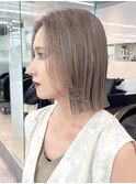 ミルクティーベージュ_グレーベージュレイヤーロング_ba477881