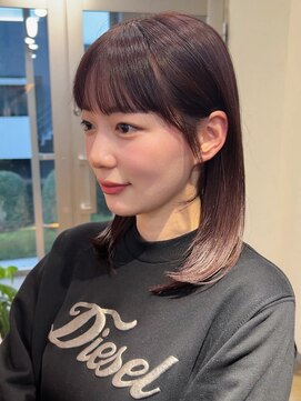 アクター(actor) 小顔カット ラベンダーピンク 【山崎 輝】