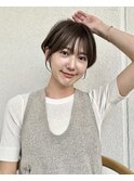 30代40代50代に似合う◎丸みショート/襟足短め前髪あり