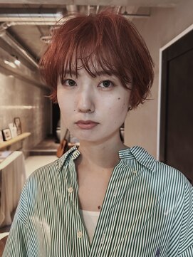 ソイリウム 下北沢(soi rium) マッシュショート_レディースショート_オレンジカラー