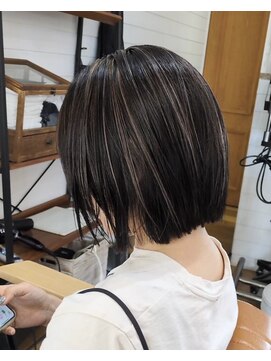 カンシャル(Kanshall) ボブ30代～50代グレイカラー白髪染め白髪ぼかし