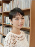 大人の髪型30代-40代【涼しげショート】