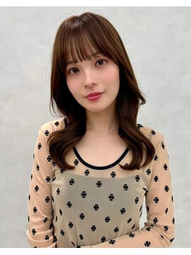 エジョン 八幡山店(Aejon) レイヤーロング/ヘルシースタイル/韓国ヘア/ベビーピンク/調布