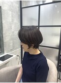 白髪ぼかし/白髪改善カラー/ショート/透明感カラー/脱白髪染め