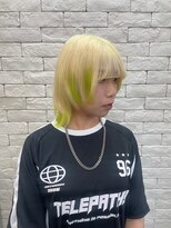 ブレス(bless) ブロンド×黄緑