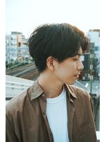 ルーム 辻堂(Rm)&nbsp;ワックスなしOK見た目重ため質感軽めなショートパーマ辻堂メンズ