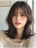 フェミニンロング/似合わせカット/ウェーブミディアム千葉津田沼