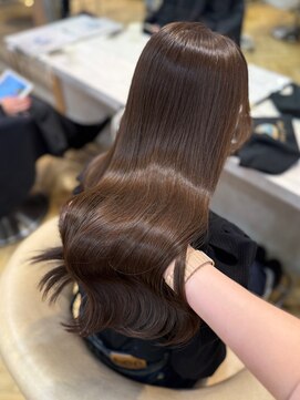 ロンド フィーユ(Lond fille) メルティカラーフェミニンロング似合わせカットハイトーン韓国