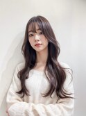 韓国風巻き髪×レッドブラウン【VIE.ORNER木更津】