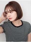 bob/前髪ありボブ/ワンレンボブ/ショートカット/シンプルボブ