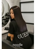 艶感髪質改善縮毛矯正×ラベンダーインナーストレート