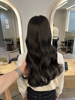 ジーナ 渋谷駅前(Zina)&nbsp;髪質改善＊グレージュハイライトカラーロング＊【Zina渋谷駅前】