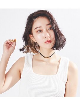 ヘアサロン アティリー(Hair Salon Attirer) 西梅田/ボブ/グレーベージュ/白髪ぼかし/ハイライト/ベージュ