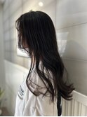 透明感ブラウン×艶ロングレイヤー