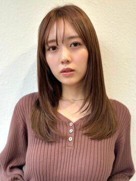 カバーヘア ブリス 上尾西口店(COVER HAIR bliss) 韓国風レイヤー/ココアベージュ/大人ガーリー/髪質改善p上尾