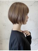 30代40代大人可愛いボブ　大人ショートボブ　前髪