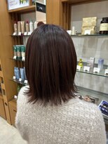 プランタンアヴェダ(printemps AVEDA)&nbsp;外ハネ切りっぱなしボブ