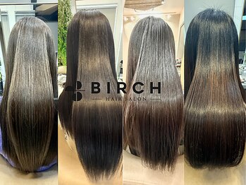 バーチ ウシワカマル(BIRCH ushiwakamaru)の写真/うねり髪さよなら！髪質改善ストレートと美髪を取り戻す縮毛矯正で、理想のサラサラヘアへ◎