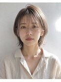 【HEY 松本】ショートウルフ×ミルクティーベージュ