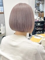 ミラ 新宿(MILA)&nbsp;透明感ブリーチダブルカラー/切りっぱなしハイトーンボブ/新宿