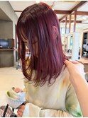 ブリーチなし◎チェリーレッド