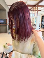エイム ディクト ヘアー プロデュース(ame D.C.T HAIR PRODUCE)&nbsp;ブリーチなし◎チェリーレッド