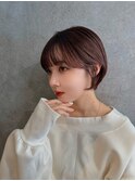 柔らかショート× pink beige color【表参道/青山】