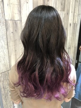 トムキャット(TOM CAT) 秋冬グレージュグラデーションパープルミディアム