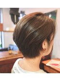 ノンジアミンカラー大人ショートボブ